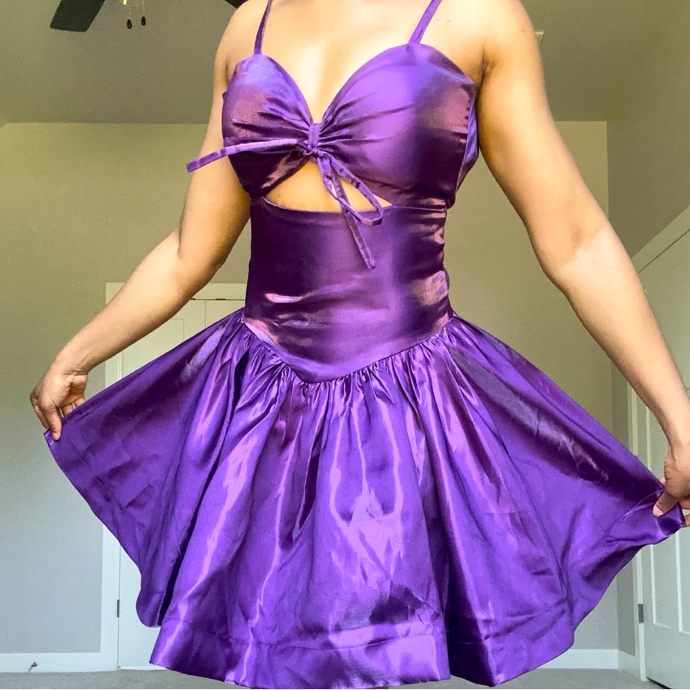 Purple Customized Occassion Dress